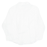 ZARA Womens Shirt White Collared 3/4 Sleeve M