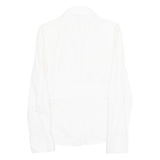 ZARA Womens Shirt Cream Collared Long Sleeve XS