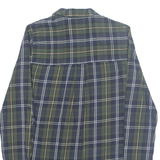 ZARA Womens Printed Shirt Blue Collared Long Sleeve Plaid XS