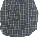 ZARA Womens Printed Shirt Blue Collared Long Sleeve Plaid XS