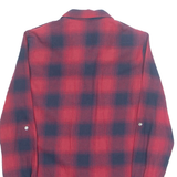 ZARA Womens Printed Shirt Red Collared Long Sleeve Plaid XS