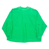 Womens Shirt Green Collared Long Sleeve L