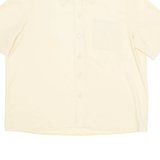 CANDA Womens Shirt Yellow Collared M