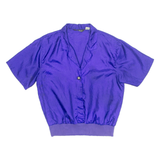 ASHLEIGH MORGAN Shirt Style Womens Blouse Blue Collared M