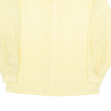 DANIELLA Womens Shirt Yellow Collared Long Sleeve S