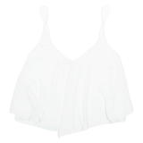 ZARA Womens Camisole Top White Sleeveless S