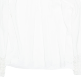 ZARA Womens Blouse White Long Sleeve M