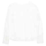 ZARA Womens Blouse White Long Sleeve M