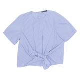 ZARA Womens Printed Blouse Blue Striped L