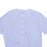 ZARA Womens Printed Blouse Blue Striped L