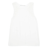 ZARA Womens Vest White Sleeveless S