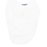 ZARA Stretch Scoop Neck Womens Camisole Top White Sleeveless S
