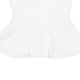 ZARA Womens Strapless Top White Sleeveless M
