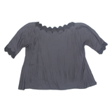 ZARA Womens Blouse Grey L