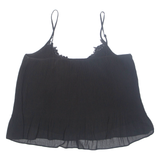 ZARA Womens Camisole Vest Black Sleeveless L