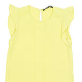 ZARA Womens Blouse Yellow XS