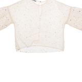ZARA Sheer Womens Top Beige S