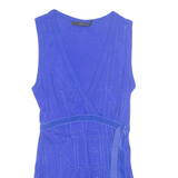 CALVIN KLEIN JEANS Womens Top Blue V-Neck Sleeveless XS