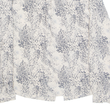 JJB BENSON Womens Printed Blouse Cream Long Sleeve Faux Silk Animal Print M