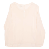 HER SHIRT Womens Blouse Pink Long Sleeve XS