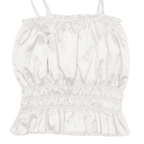 ZARA Womens Camisole Top Gold Sleeveless L