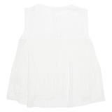 ZARA TRF Womens Top White Sleeveless M