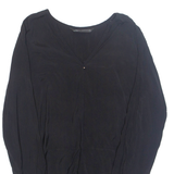 ZARA Womens Blouse Black Long Sleeve S