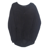 ZARA Womens Blouse Black Long Sleeve S