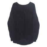 ZARA Womens Blouse Black Long Sleeve S