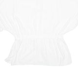 ZARA Peplum Womens Blouse White XL