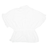 ZARA Peplum Womens Blouse White XL
