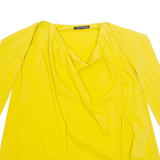 ZARA Womens Oversized Blouse Yellow Long Sleeve M