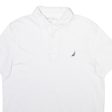 NAUTICA Mens Polo Shirt White M