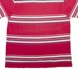 TOMMY HILFIGER Mens Polo Shirt Red Striped XL
