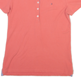 TOMMY HILFIGER Womens Polo Shirt Pink XS