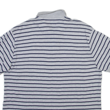 CHAPS Mens Polo Shirt Grey Striped L