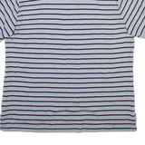 CHAPS Mens Polo Shirt Grey Striped L