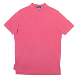 POLO RALPH LAUREN Mens Polo Shirt Pink L