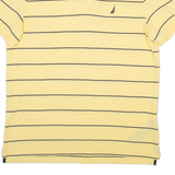 NAUTICA Mens Polo Shirt Yellow Striped 2XL