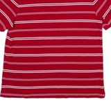 CHAPS Mens Polo Shirt Red Striped XL
