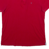 TOMMY HILFIGER Mens Polo Shirt Red M