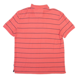 NAUTICA Mens Polo Shirt Pink Striped 2XL