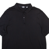 CALVIN KLEIN Mens Polo Shirt Black L