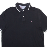 TOMMY HILFIGER Mens Polo Shirt Black M