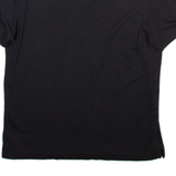 CALVIN KLEIN Mens Polo Shirt Black Striped L