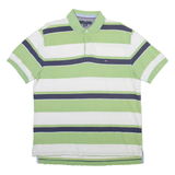 TOMMY HILFIGER Mens Polo Shirt Grey Striped XL
