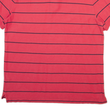NAUTICA Mens Polo Shirt Red Striped XL
