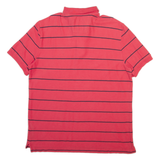 NAUTICA Mens Polo Shirt Red Striped XL