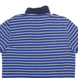 TOMMY HILFIGER Mens Polo Shirt Blue Striped L
