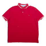 TOMMY HILFIGER Mens Polo Shirt Red L